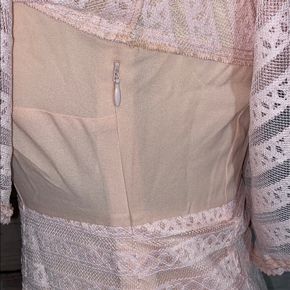 FOXIEDOX WOWEN’S LUCY LACE DRESS IN BLUSH SIZE SMALL - Picture 5 of 7